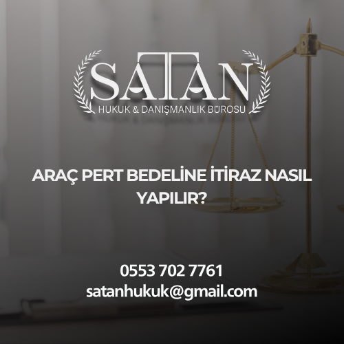 Pert kaydı oluşmuş ağır hasarlı bir aracın eksper değerlendirmesini gösteren illüstrasyon