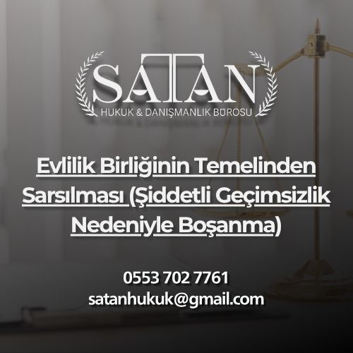 Şiddetli geçimsizliği ve evlilik birliğinin temelinden sarsılmasını gösteren ikiye ayrılmış yüzük illüstrasyonu.