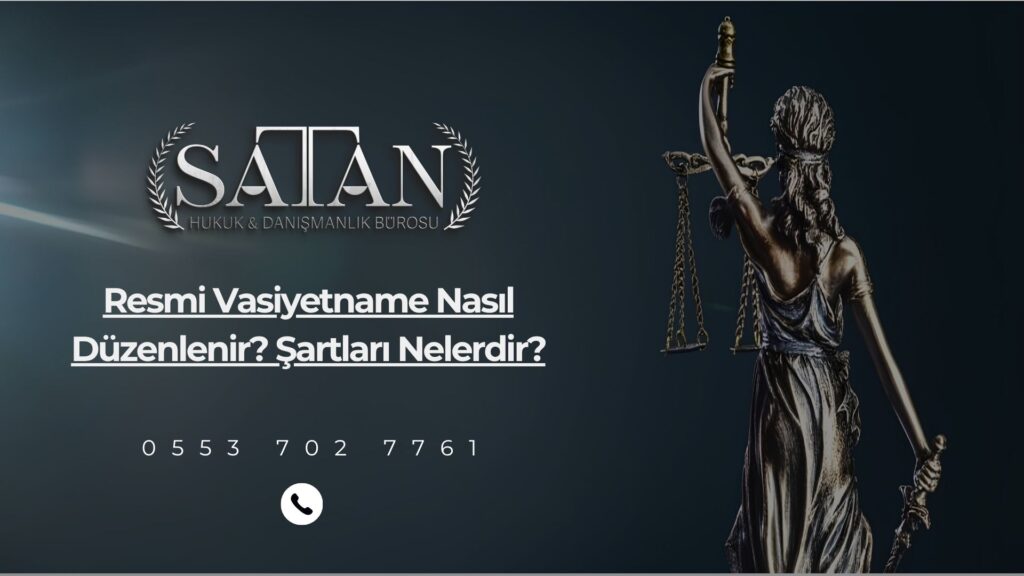 Tanıkların resmi vasiyetnameye imza attığı noter ortamı