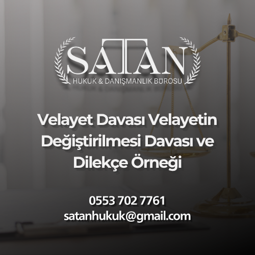 Velayetin değiştirilmesi talebiyle açılan dava örneği
